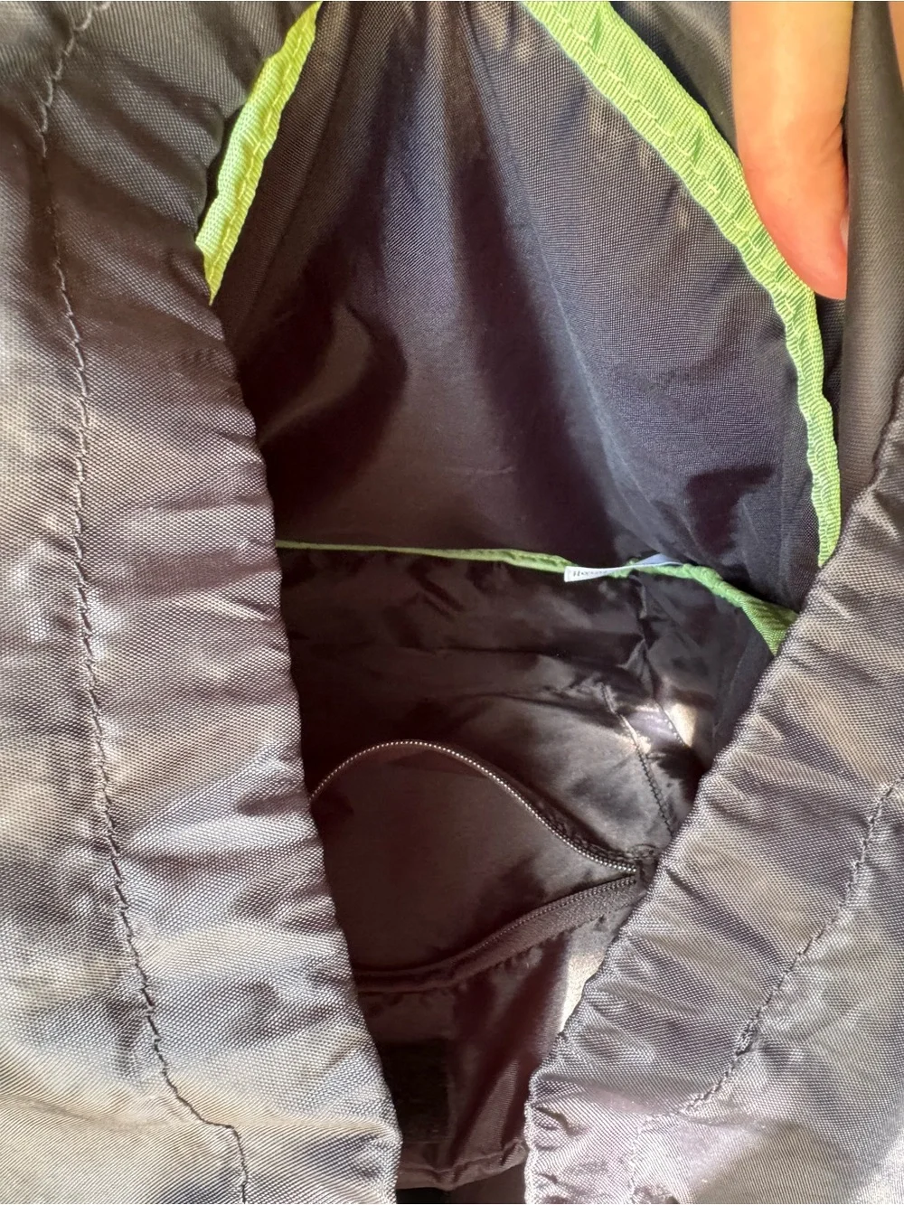 Athleta Venture Utility Backpack Black Camo Laptop Pocket Gym Work waterproof